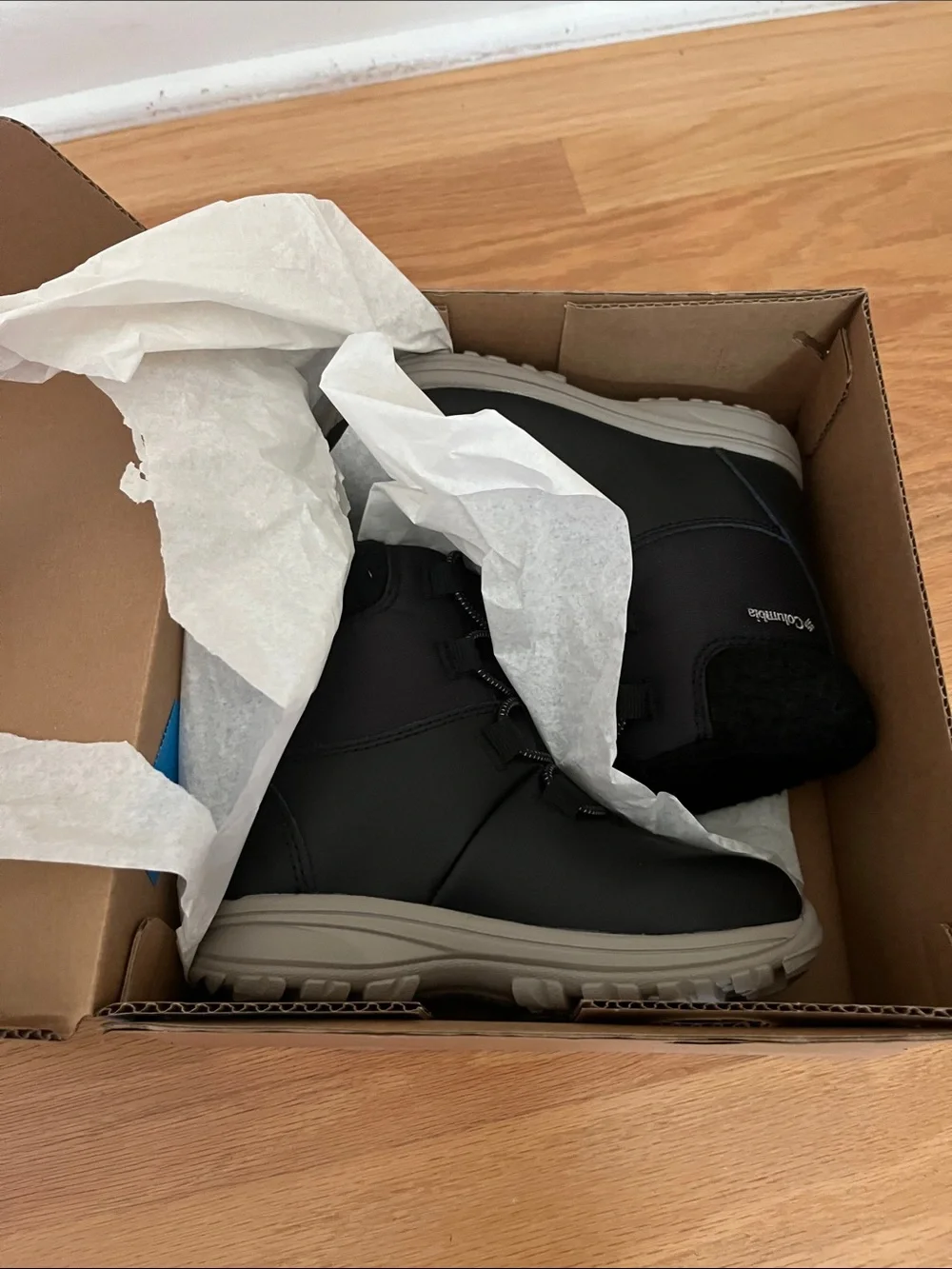 Columbia Kids' Black Winter Snow Boots